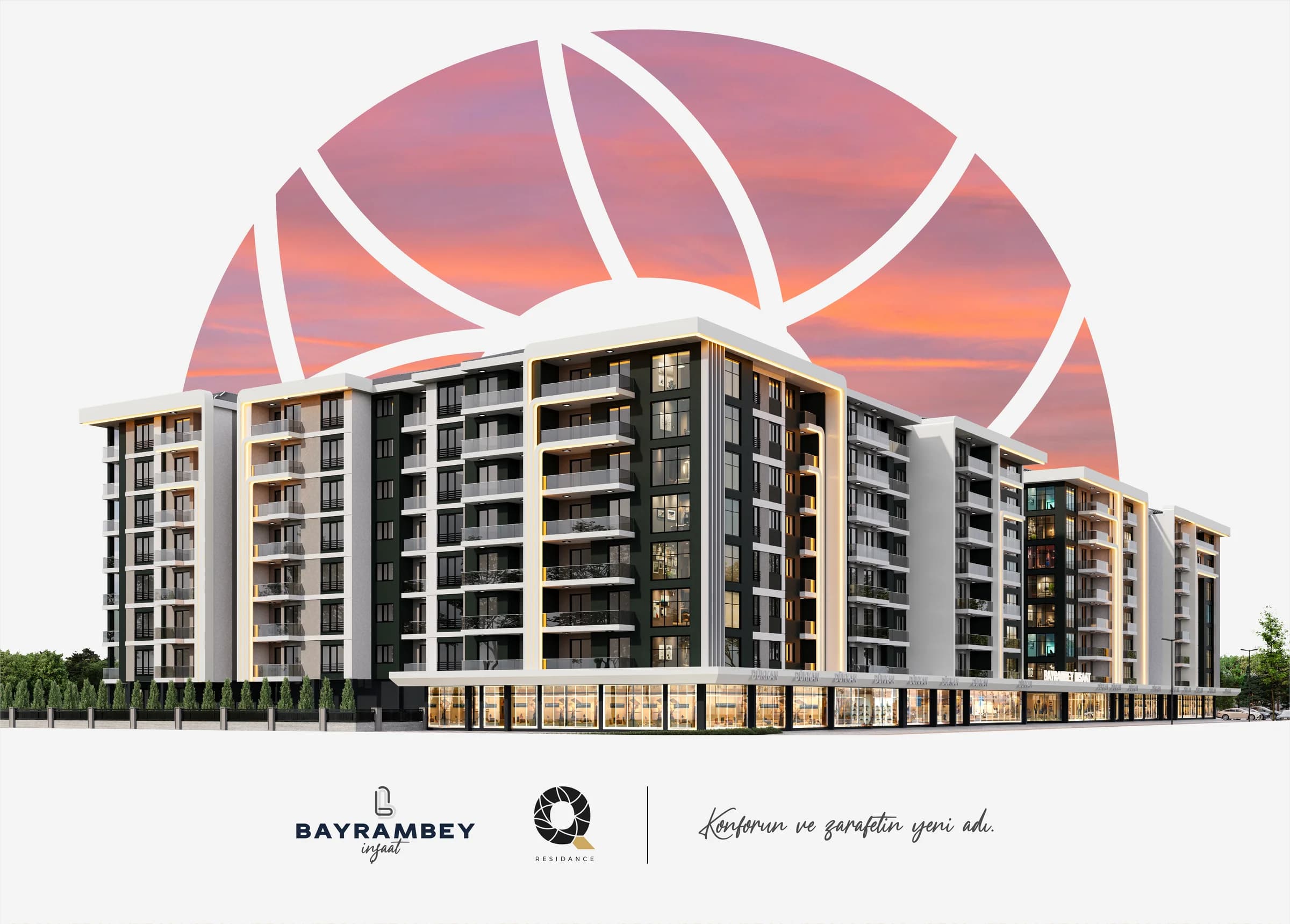 Bayrambey İnşaat Q Residence katalog kapağı