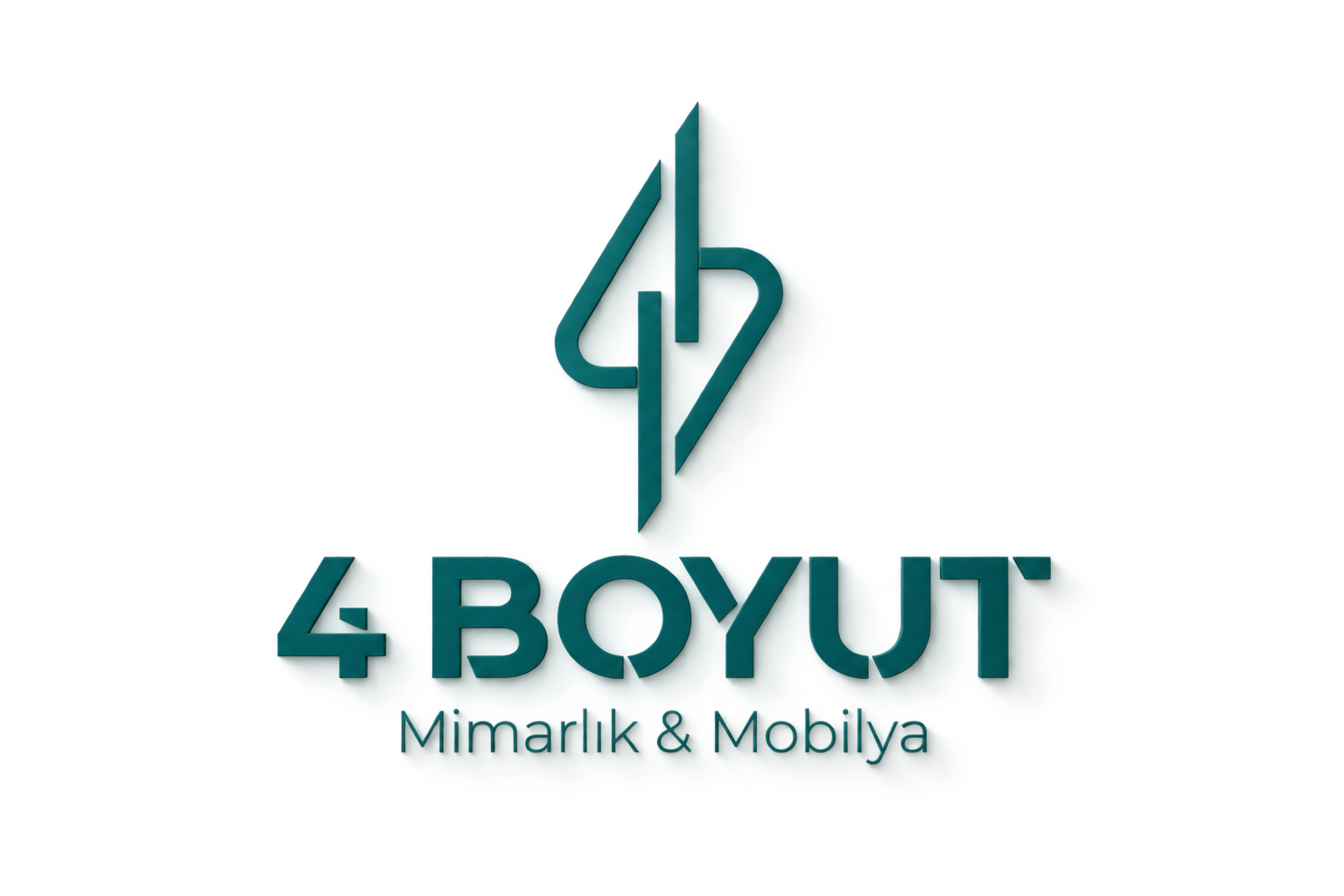 4 Boyut logosunun üç boyutlu sunumu